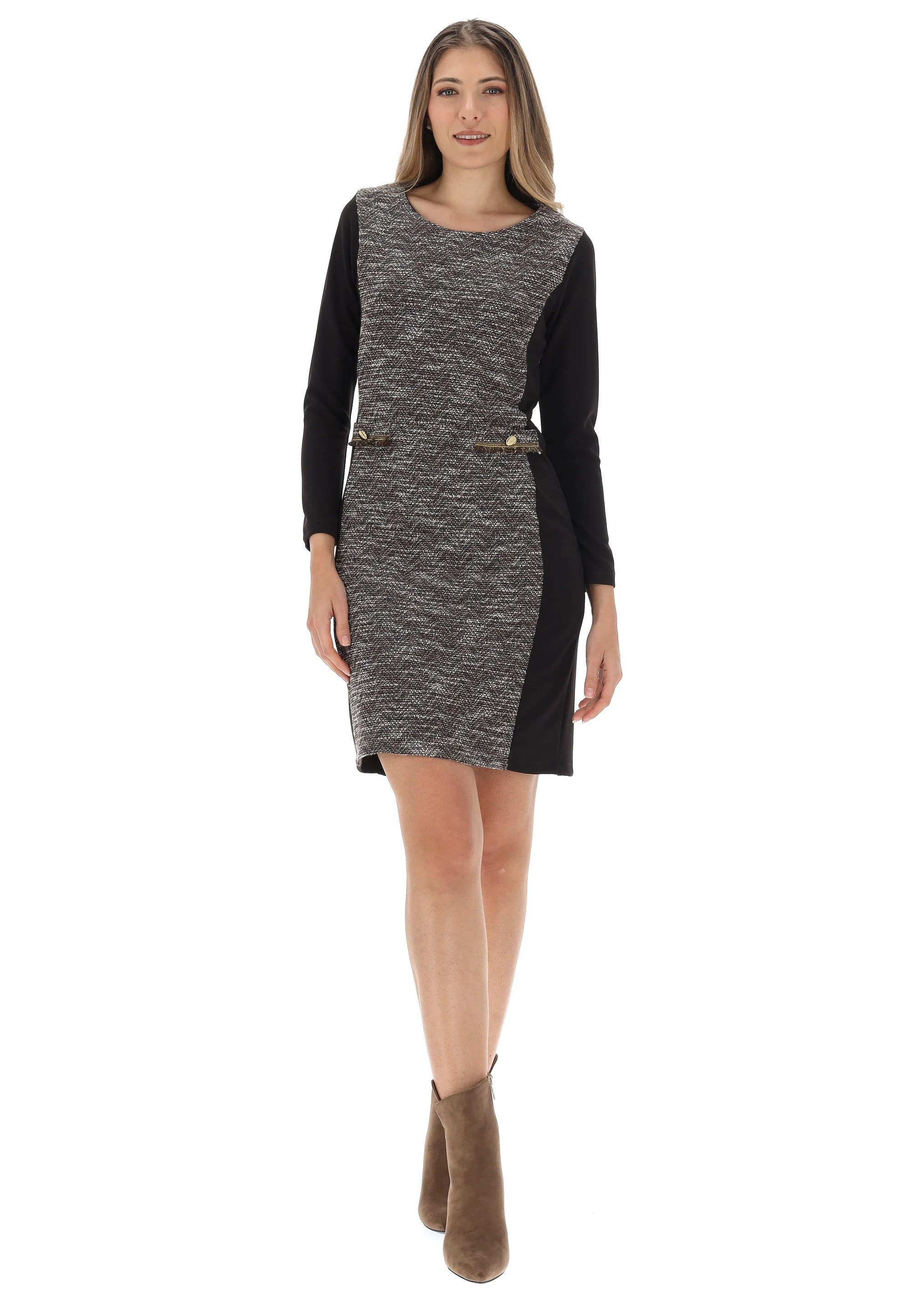 Vestito tubino Blue Enemy con lurex